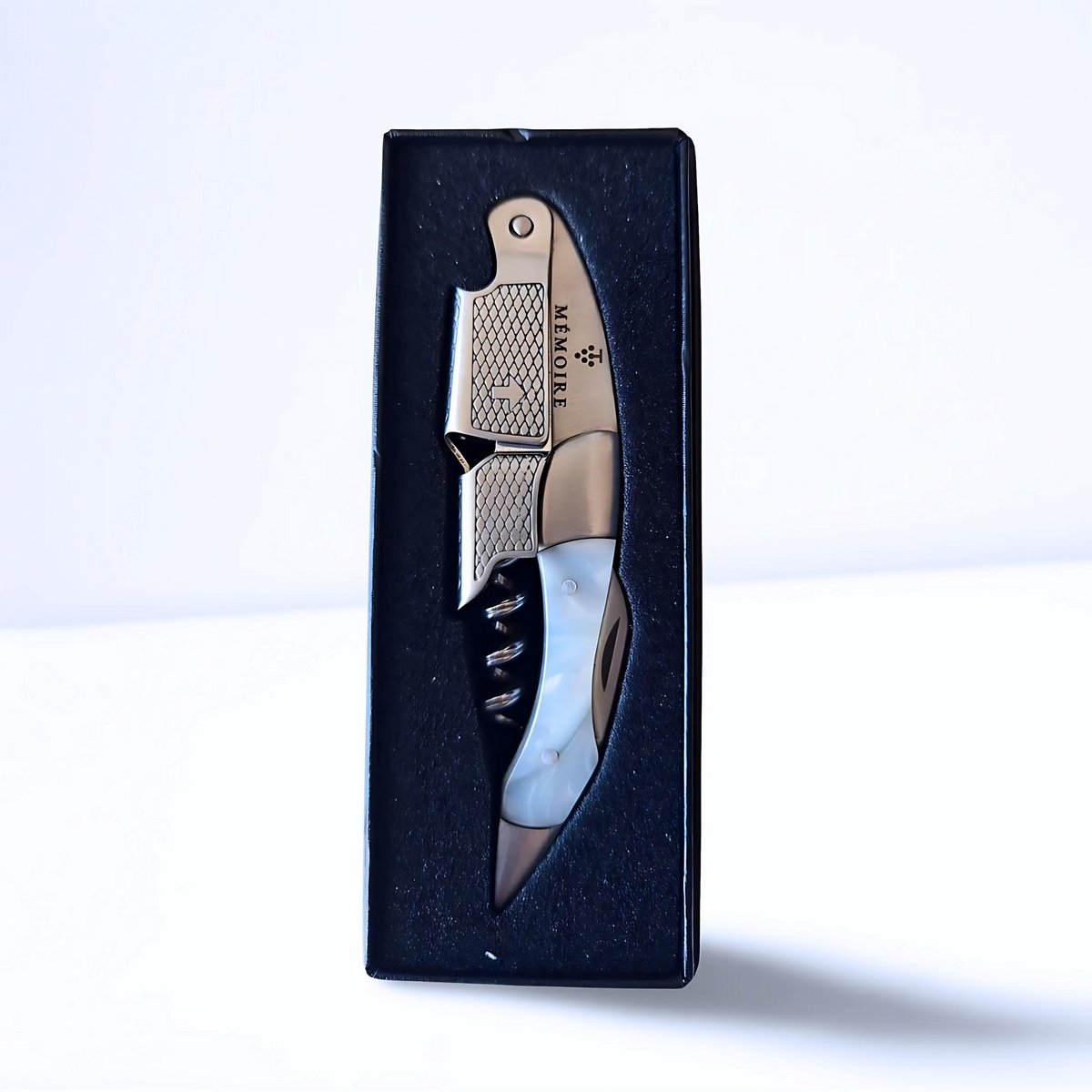 Couteau Sommelier Résine - Moon White & Stainless Steel