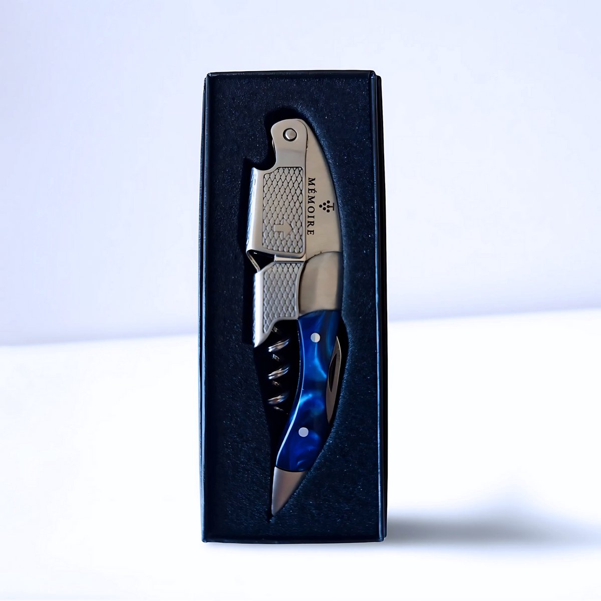 Couteau Sommelier Résine - Sapphire & Stainless Steel