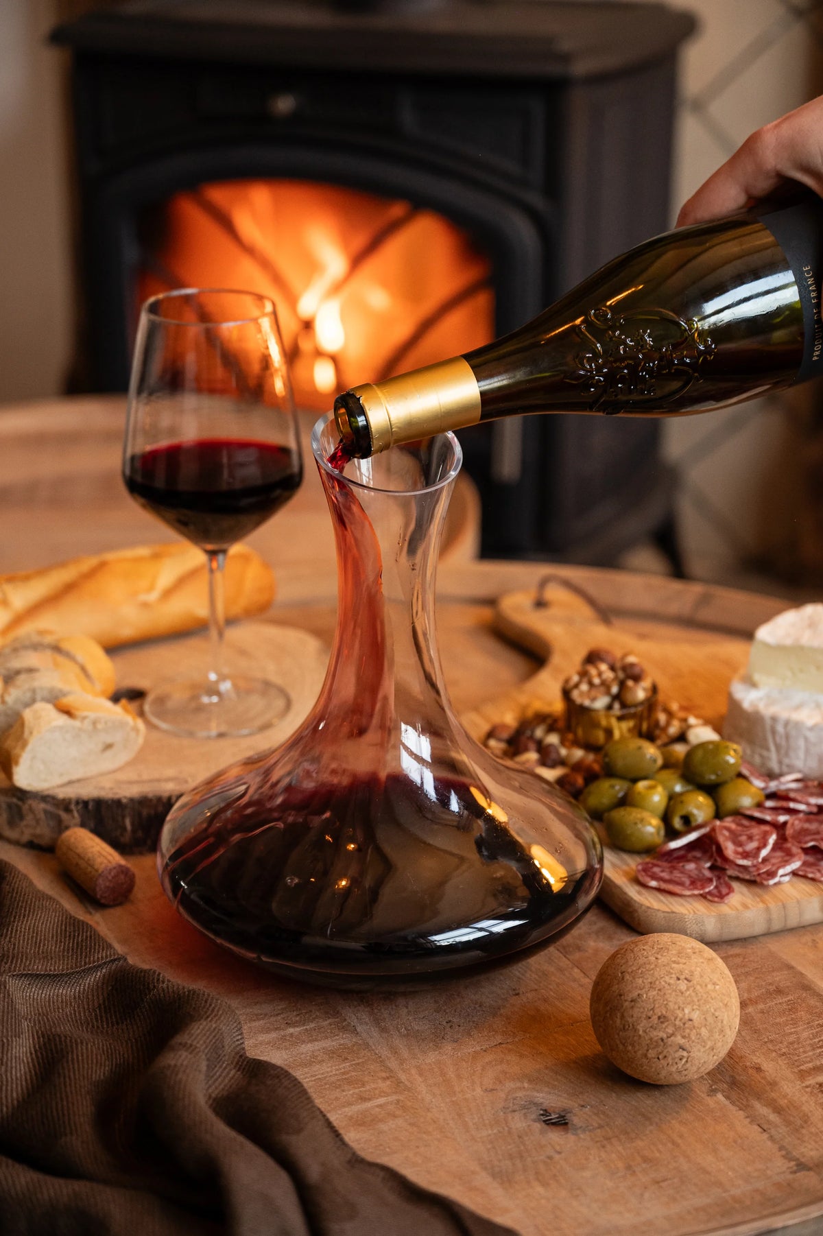 Wijn inschenken in Royal Decanter