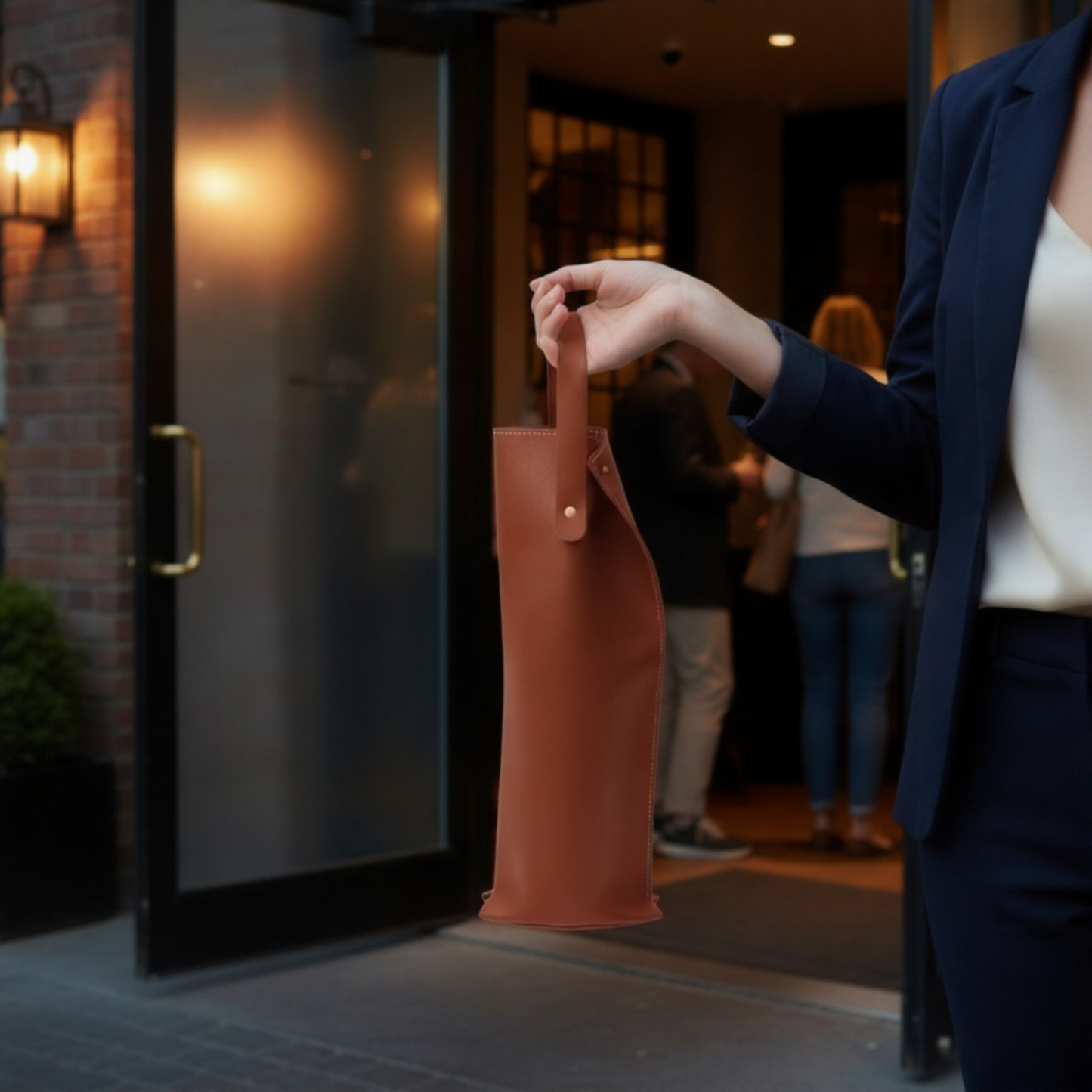 VinoPorta Wijnverpakking - Roestbruin