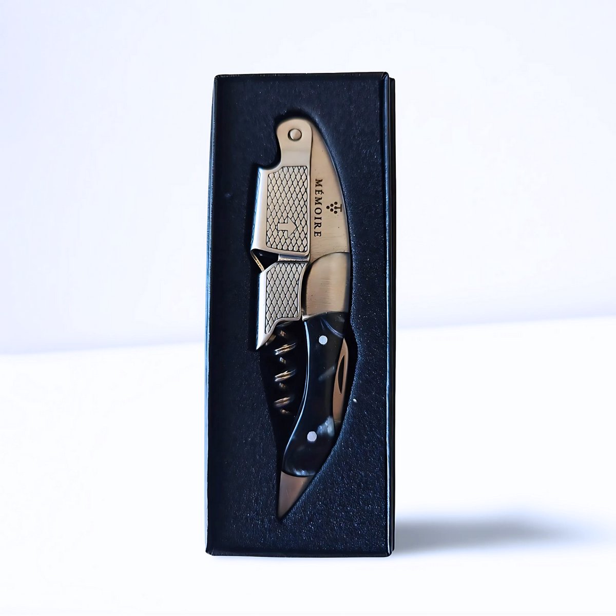 Couteau Sommelier Résine Zwart & RVS