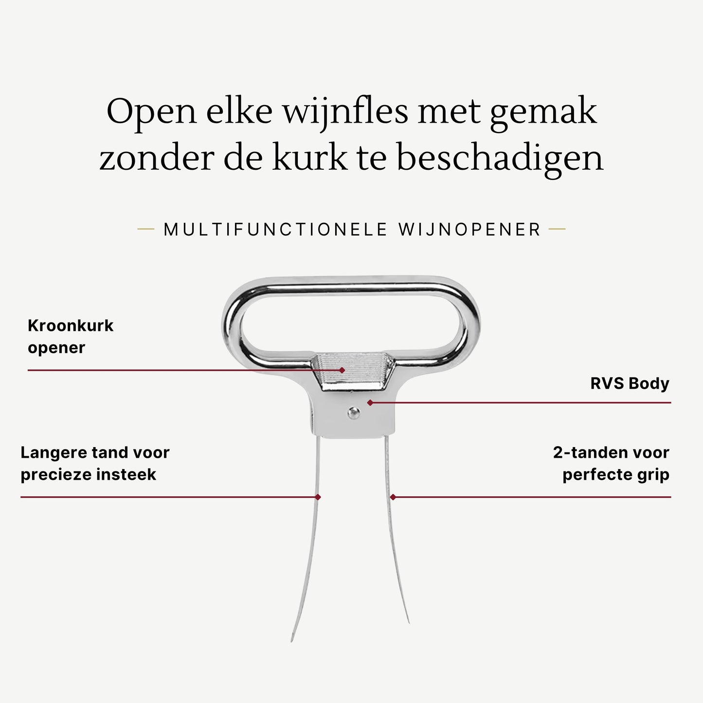 Ouvre-bouteille Deux Dents