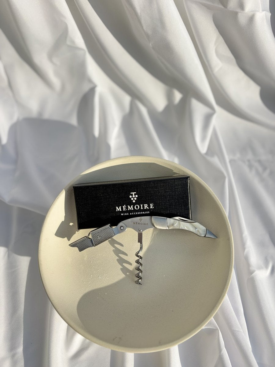Couteau Sommelier Résine - Moon White &amp; Stainless Steel