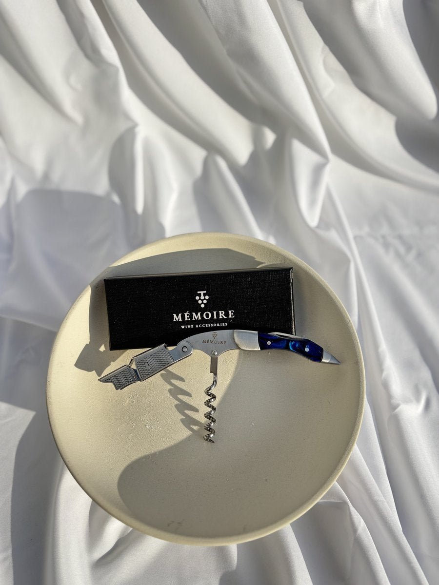 Couteau Sommelier Résine - Sapphire &amp; Stainless Steel