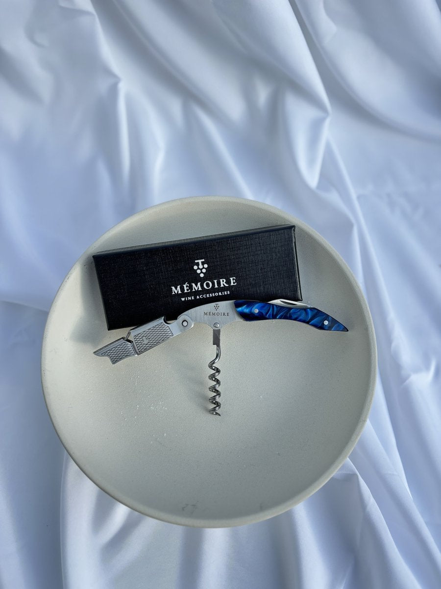 Couteau Sommelier Résine Donkerblauw