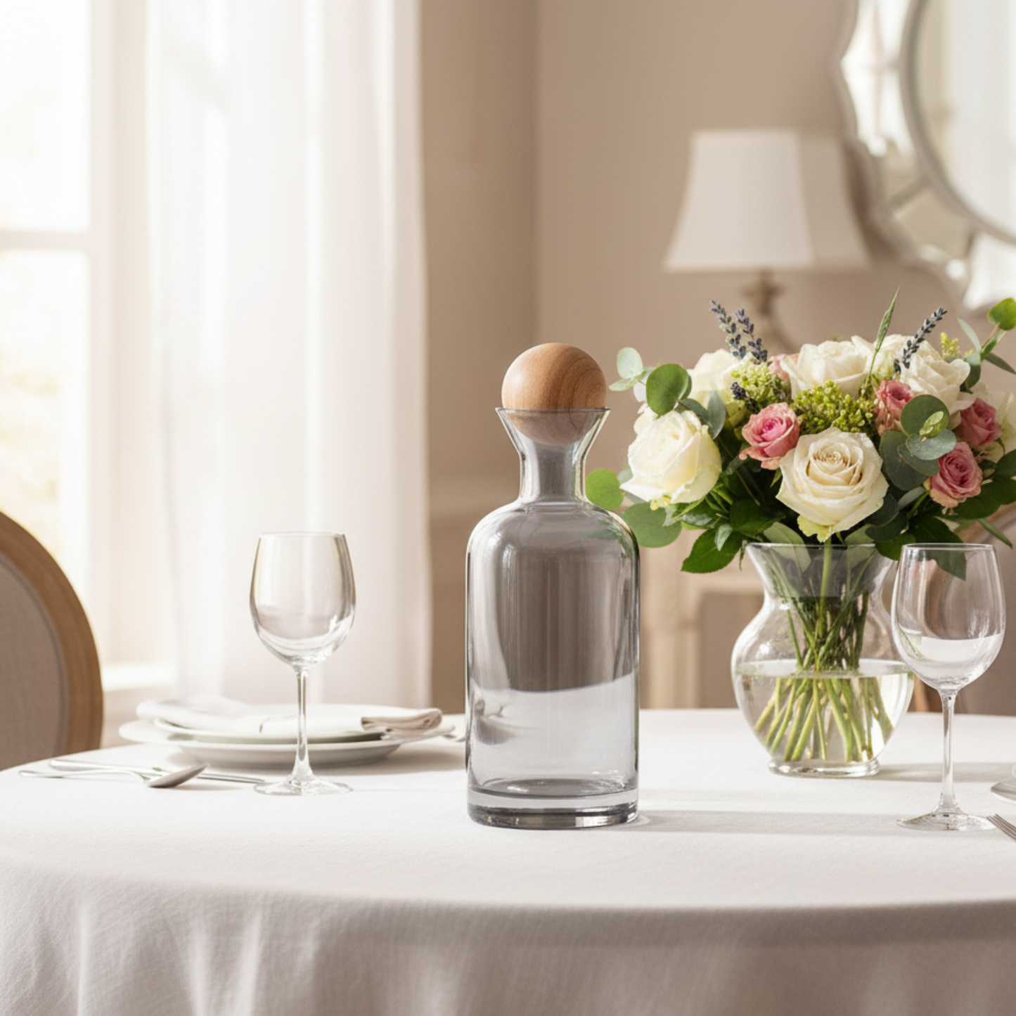 Acqua di Fumo - Water carafe with four glasses