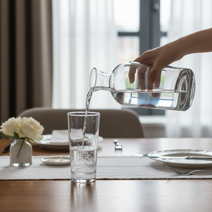 Acqua di Fumo - Water carafe with four glasses
