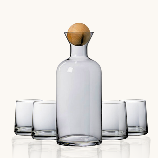 Acqua di Fumo - Water carafe with four glasses