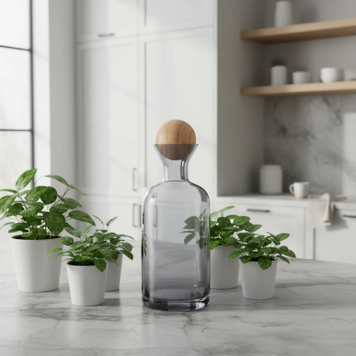 Acqua di Fumo Waterkaraf met vier glazen