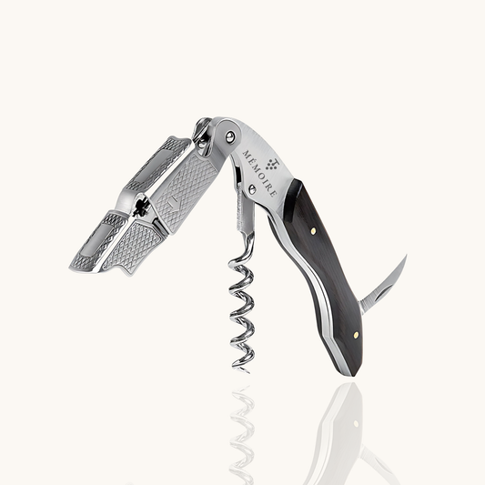 Couteau Sommelier - Wijnopener van zwart pakkahout