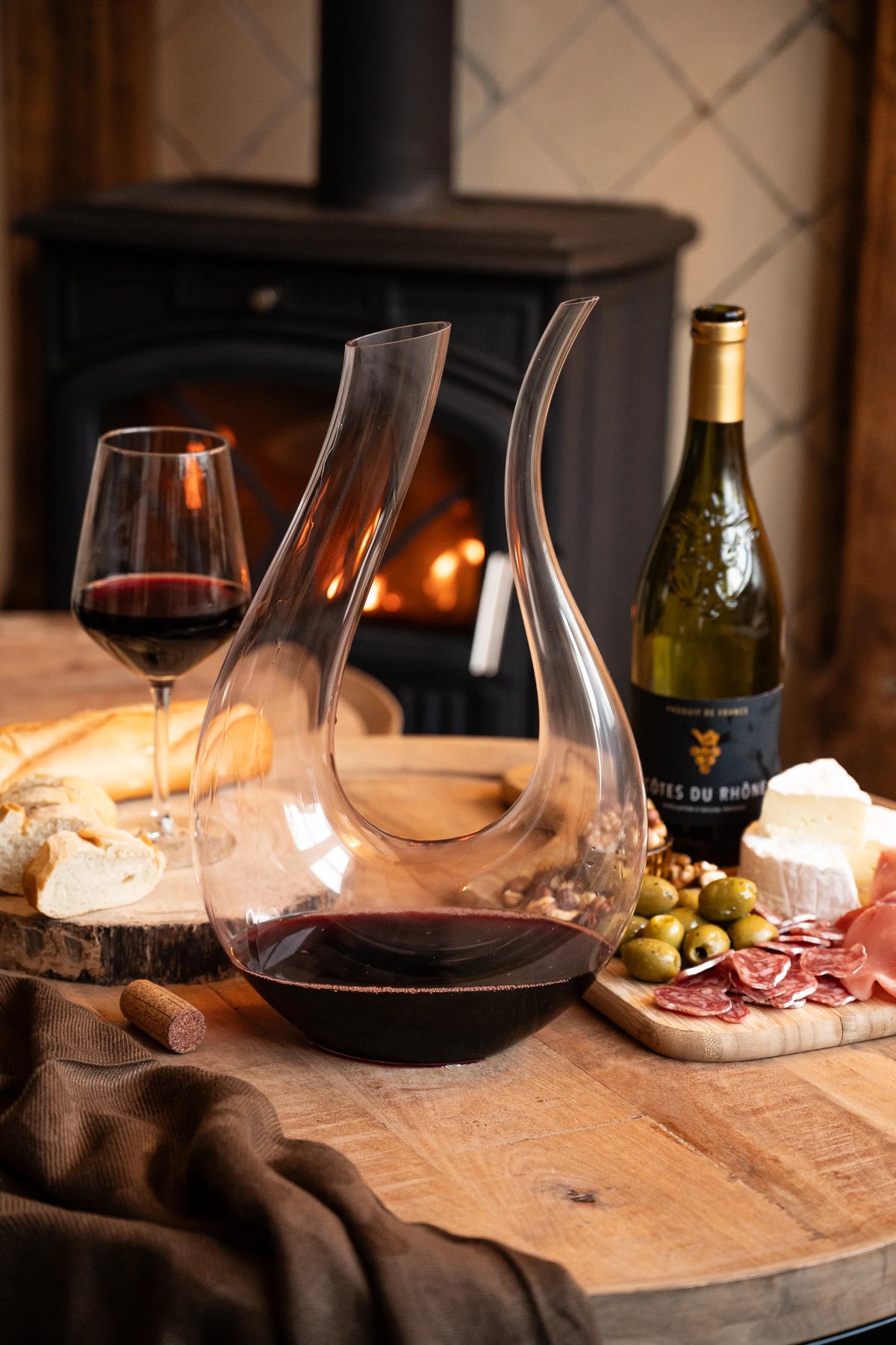 Wijn inschenken in Prestige Decanter
