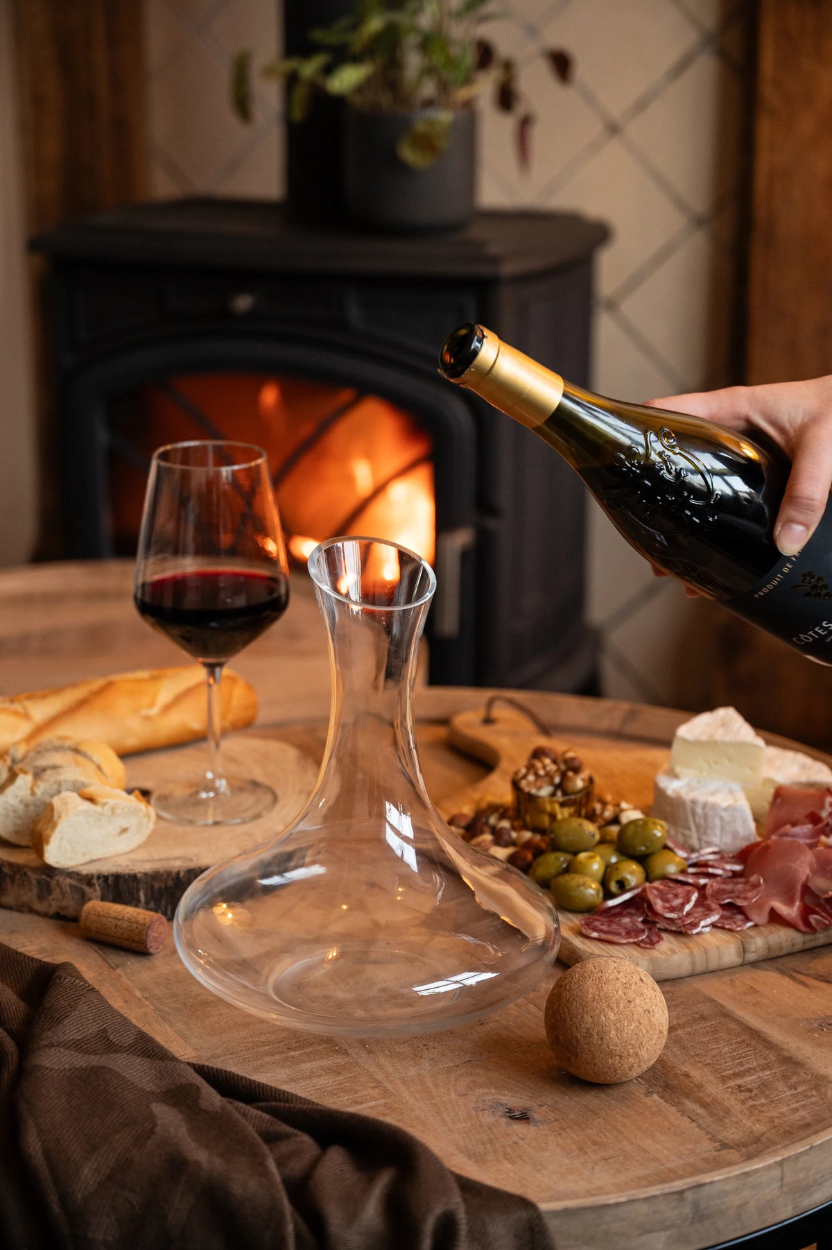 Wijn inschenken in Royal Decanter