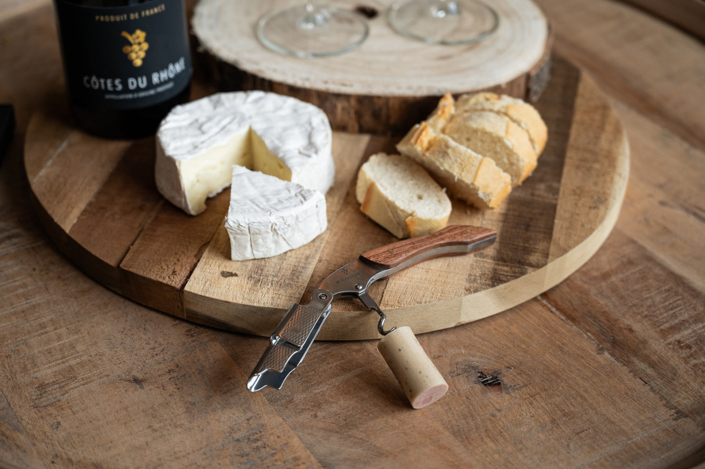 Couteau Sommelier - Ouvre-bouteille en bois de rose