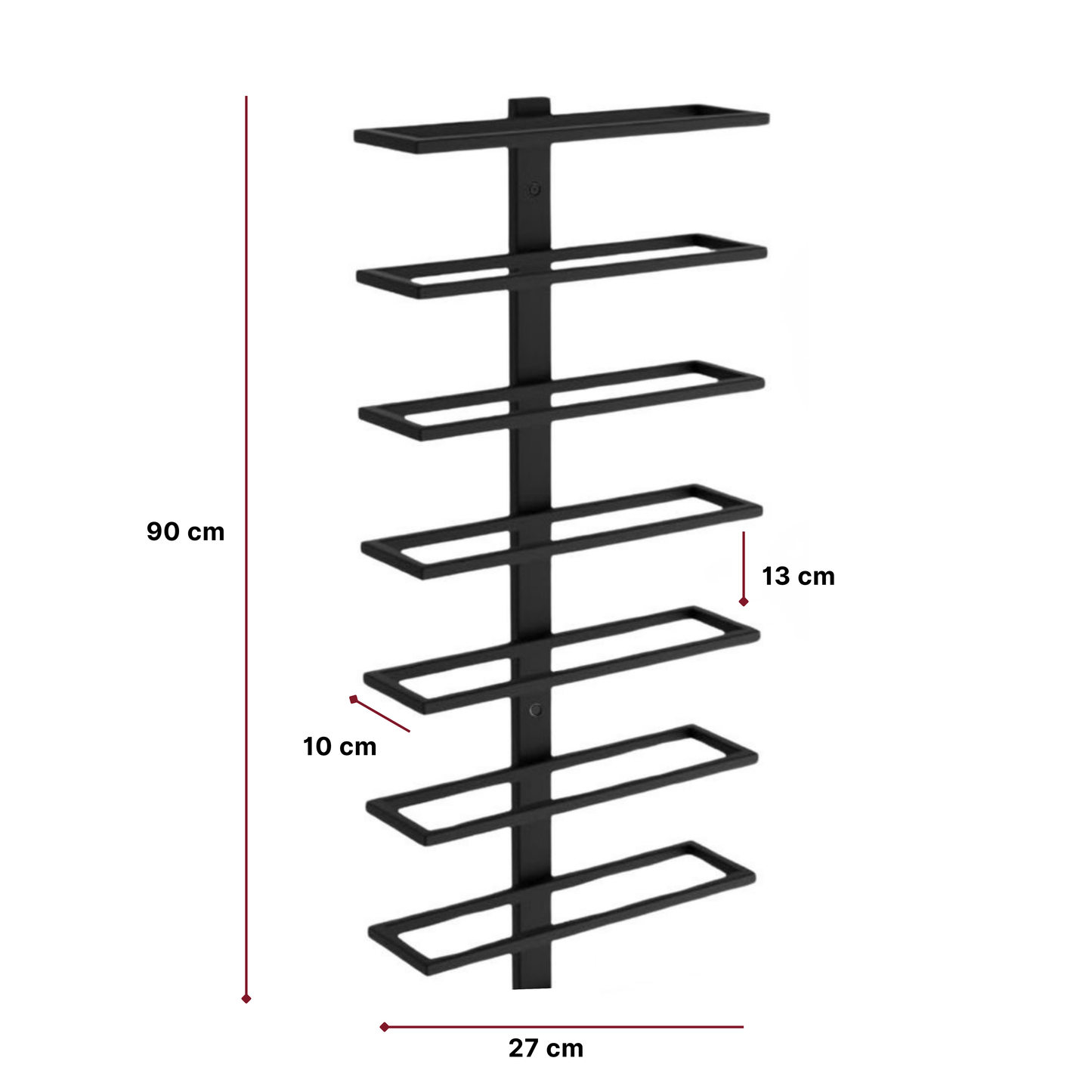 Reserve Wall Wine Rack - For 7 Bottles