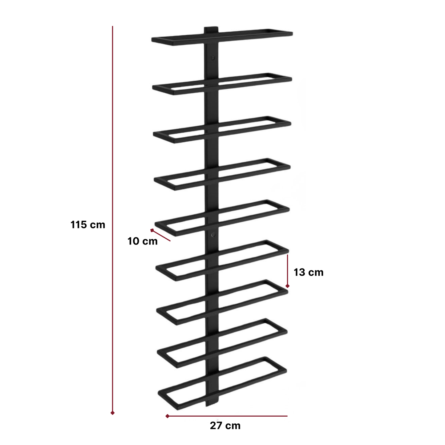 Reserve Wall Wine Rack - For 9 Bottles