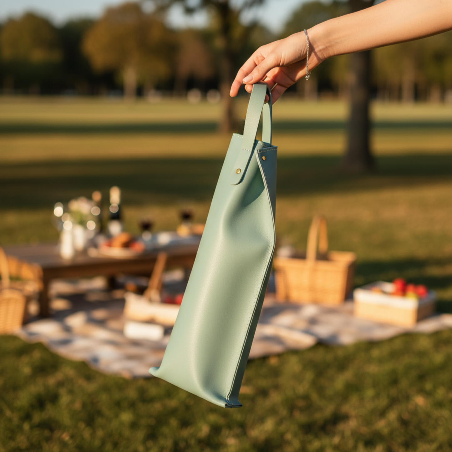 VinoPorta Wine Packaging - Dove Blue (2 pcs)