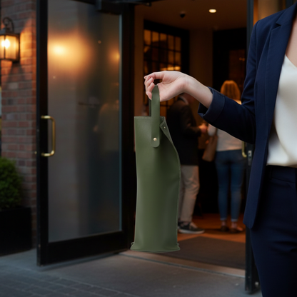 VinoPorta Wine Packaging - Olive Green