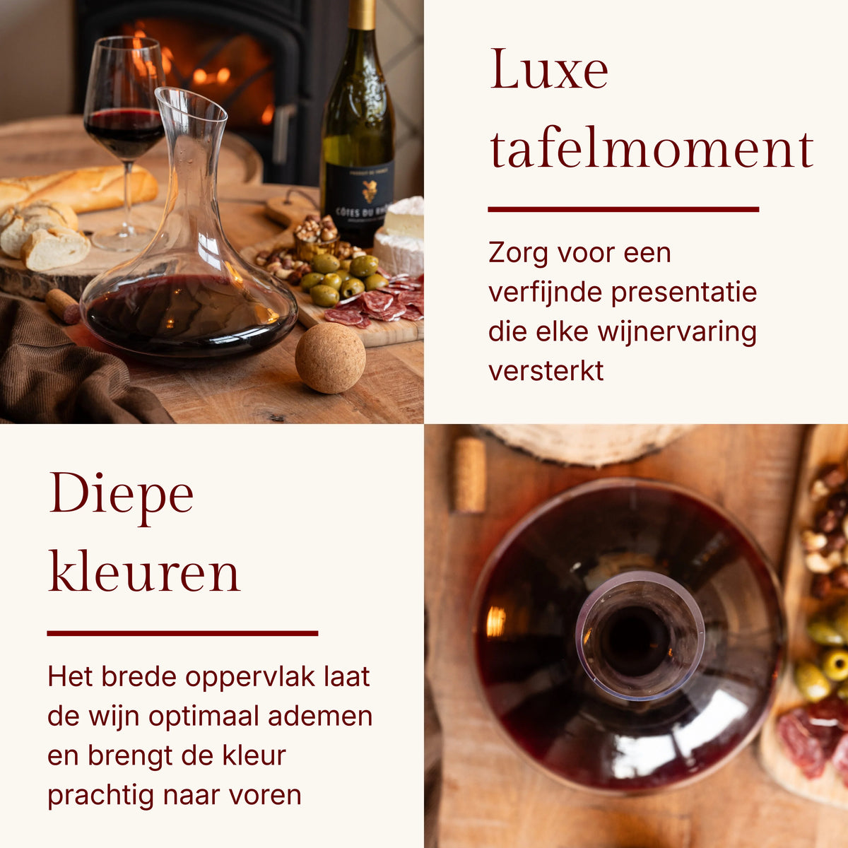 Royal decanteerkaraf en droogrek productinformatie