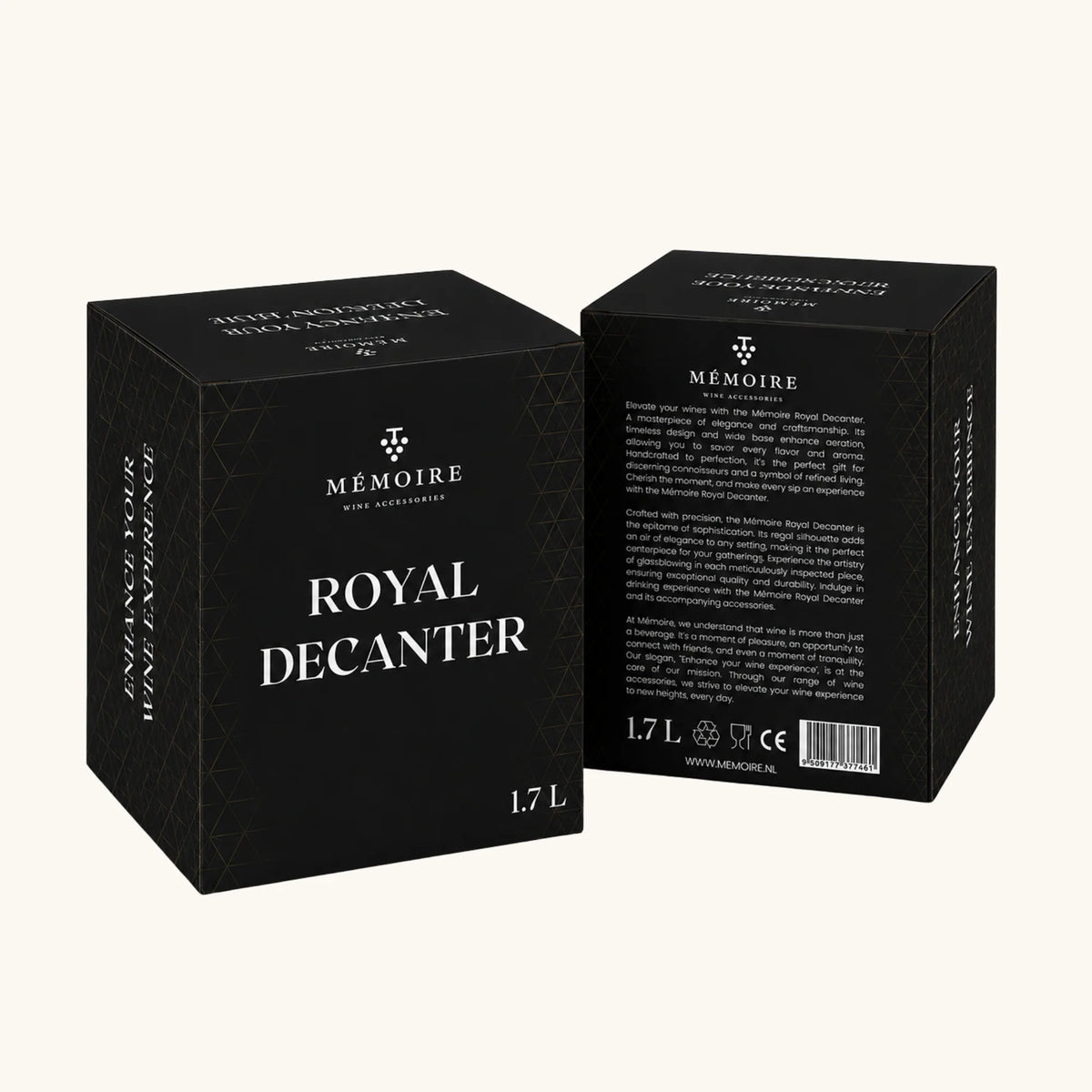 Verpakking van Royal Decanter