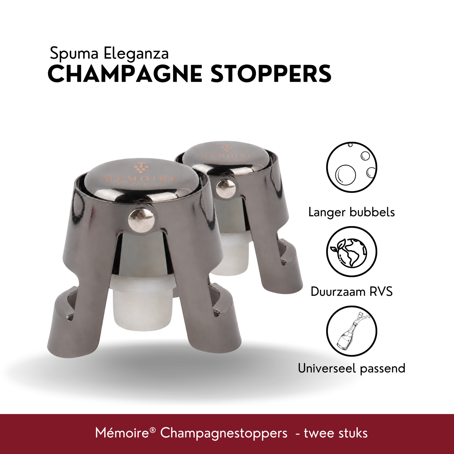Spuma Eleganza - Champagne stoppers