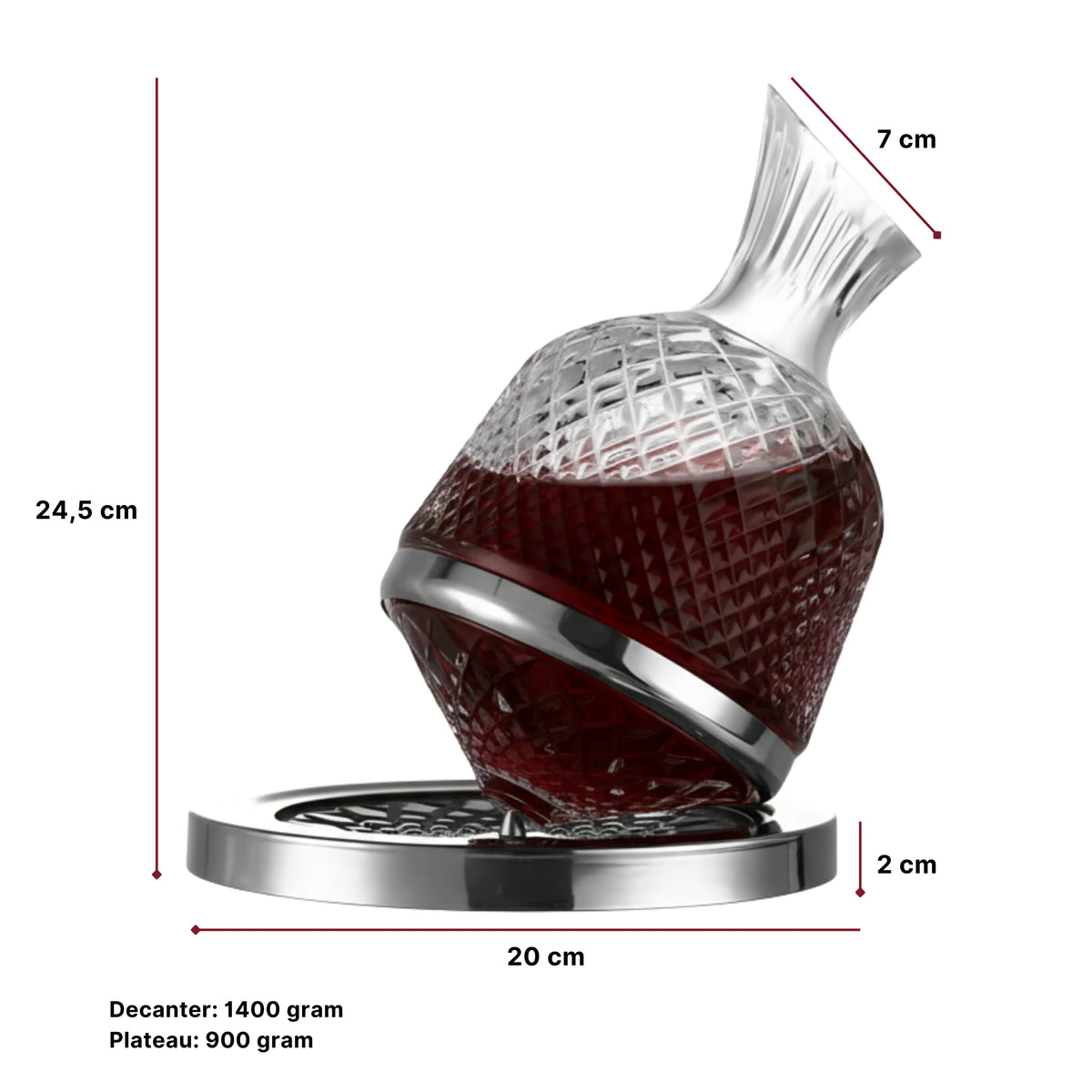 Tourner Decanter afmetingen