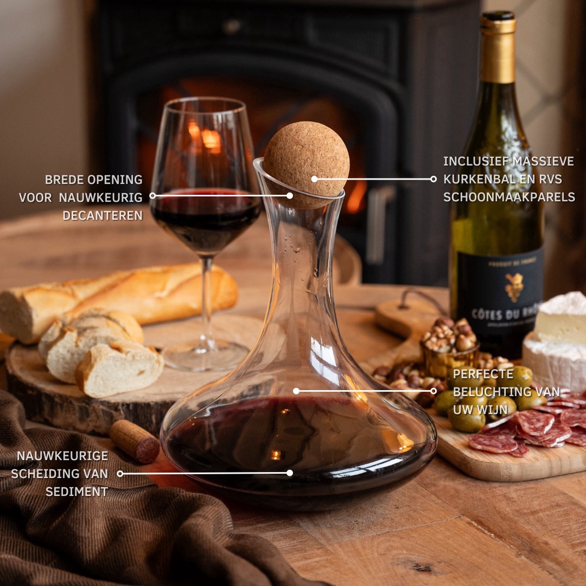 Infographic over Royal Decanter